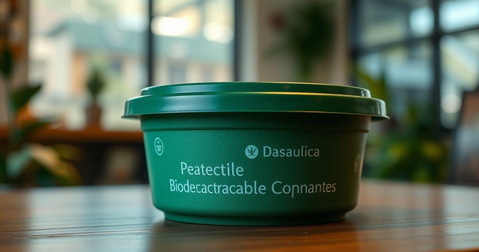 Pote biodegradável com tampa: a solução sustentável para o armazenamento de alimentos