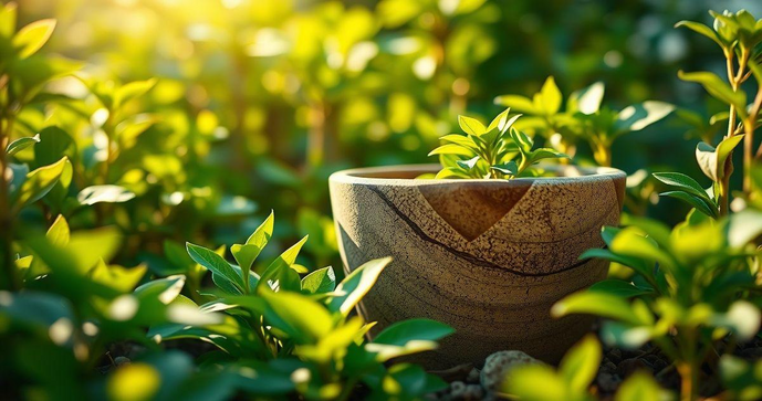Pote biodegradável personalizado para um futuro sustentável