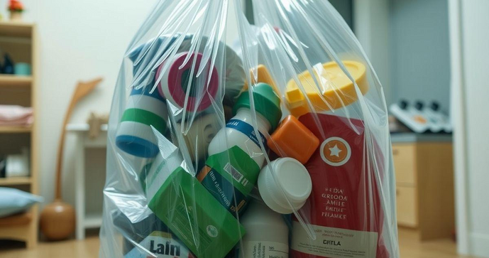 Saco plástico transparente grande é a solução ideal para organização e armazenamento