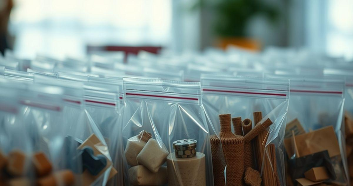 Saquinho plástico pequeno é a solução ideal para organização e armazenamento eficiente
