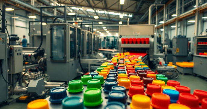 Fabricante de tampas plásticas para diversas aplicações