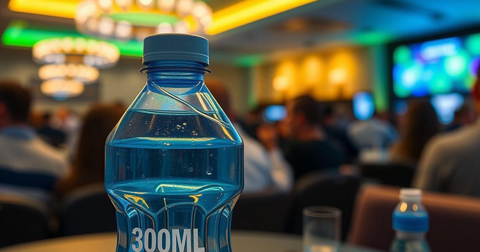 Garrafa Descartável 300ml é Ideal para Bebidas em Eventos e Conveniências