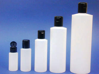 Frascos cilíndrico de plástico