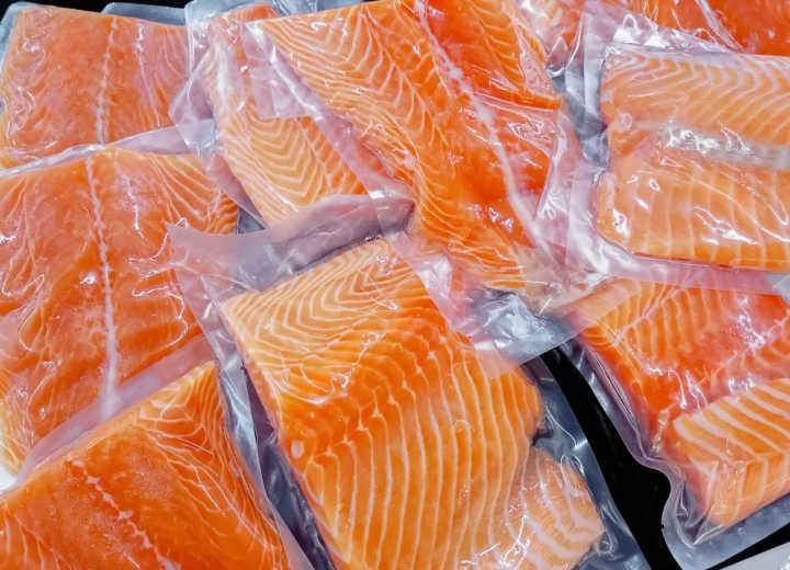 Embalagem para peixes congelados